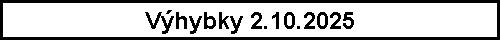 V�hybky 2.10.2025