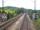 Přejíždíme viadukt přes řeku Bóbr (Bober).<br>28.8.2010 13:13:24
